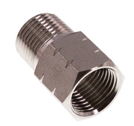 1/2'' NPT x G 1/2'' M/F Anillo reductor de acero inoxidable 40 Bar - Hidráulico