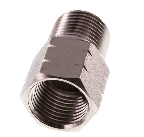 1/2'' NPT x G 1/2'' M/F Anillo reductor de acero inoxidable 40 Bar - Hidráulico