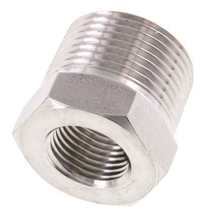 3/4'' NPT x 3/8'' NPT M/F Anillo reductor de acero inoxidable 170 Bar - Hidráulico