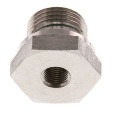 G 1/2'' x G 1/8'' M/F Adaptador reductor de acero inoxidable 630 Bar - Hidráulico