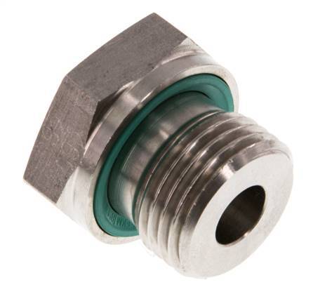 G 1/2'' x G 1/8'' M/F Adaptador reductor de acero inoxidable 630 Bar - Hidráulico