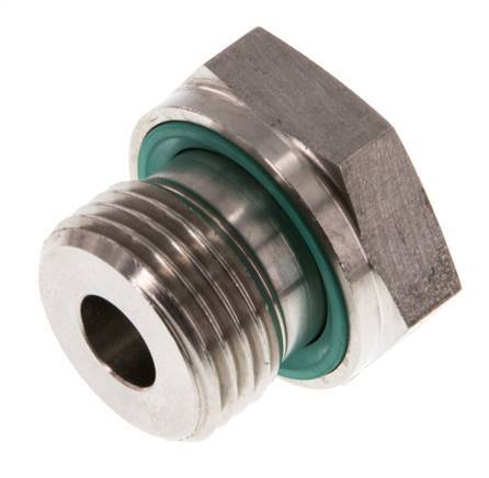 G 1/2'' x G 1/8'' M/F Adaptador reductor de acero inoxidable 630 Bar - Hidráulico