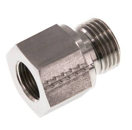 G 1/2'' x G 3/8'' M/F Adaptador reductor de acero inoxidable 630 Bar - Hidráulico