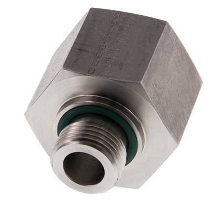G 1/2'' x G 1'' M/F Adaptador reductor de acero inoxidable 400 Bar - Hidráulico