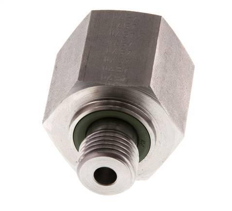 G 1/4'' x G 1/2'' M/F Adaptador reductor de acero inoxidable 630 Bar - Hidráulico