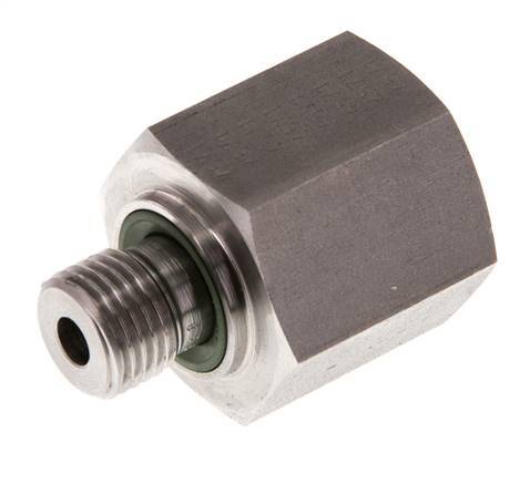 G 1/4'' x G 1/2'' M/F Adaptador reductor de acero inoxidable 630 Bar - Hidráulico