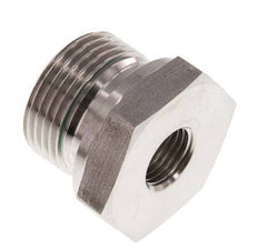 G 3/4'' x G 1/4'' M/F Adaptador reductor de acero inoxidable 400 Bar - Hidráulico