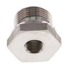 G 3/4'' x G 1/4'' M/F Adaptador reductor de acero inoxidable 400 Bar - Hidráulico