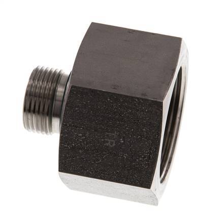 G 3/4'' x G 1 1/2'' M/F Adaptador reductor de acero inoxidable 315 Bar - Hidráulico