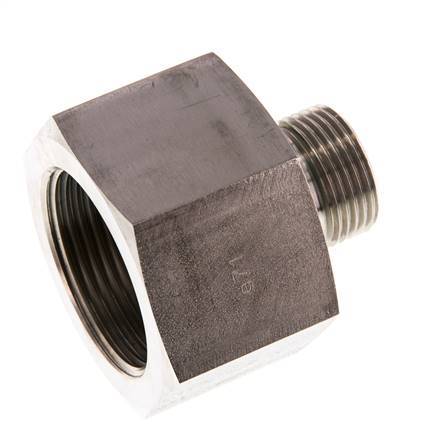G 3/4'' x G 1 1/4'' M/F Adaptador reductor de acero inoxidable 400 Bar - Hidráulico