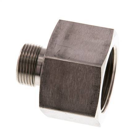 G 3/4'' x G 1 1/4'' M/F Adaptador reductor de acero inoxidable 400 Bar - Hidráulico