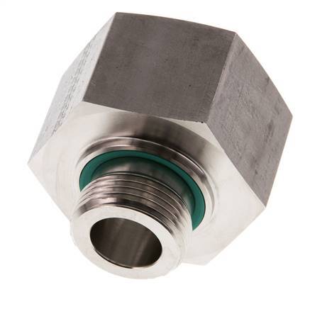 G 1'' x G 1 1/2'' M/F Stainless steel Reducing Adapter 315 Bar - Hydraulic