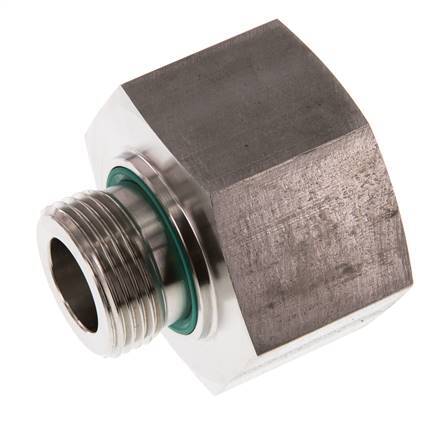 G 1'' x G 1 1/2'' M/F Stainless steel Reducing Adapter 315 Bar - Hydraulic