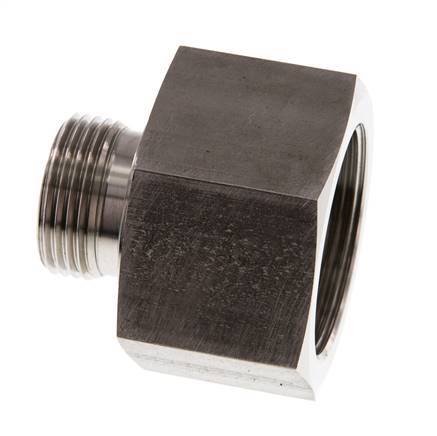 G 1'' x G 1 1/2'' M/F Stainless steel Reducing Adapter 315 Bar - Hydraulic