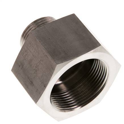 G 1'' x G 1 1/2'' M/F Stainless steel Reducing Adapter 315 Bar - Hydraulic