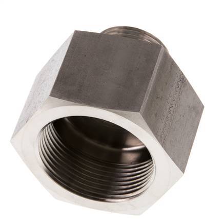 G 1'' x G 1 1/2'' M/F Stainless steel Reducing Adapter 315 Bar - Hydraulic