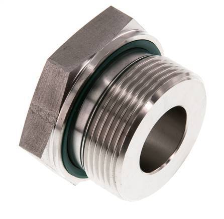 G 1 1/2'' x G 3/4'' M/F Stainless steel Reducing Adapter 315 Bar - Hydraulic