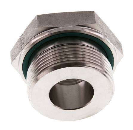 G 1 1/2'' x G 3/4'' M/F Stainless steel Reducing Adapter 315 Bar - Hydraulic