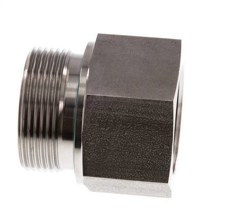 G 1 1/2'' x G 1 1/4'' M/F Adaptador reductor de acero inoxidable 315 Bar - Hidráulico