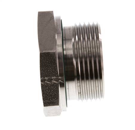 G 1 1/4'' x G 3/4'' M/F Stainless steel Reducing Adapter 400 Bar - Hydraulic