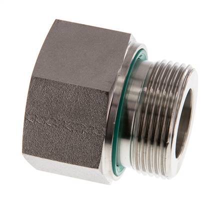 G 1 1/4'' x G 1'' M/F Adaptador reductor de acero inoxidable 400 Bar - Hidráulico