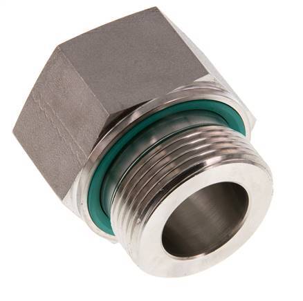 G 1 1/4'' x G 1'' M/F Adaptador reductor de acero inoxidable 400 Bar - Hidráulico