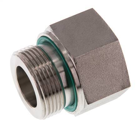 G 1 1/4'' x G 1'' M/F Adaptador reductor de acero inoxidable 400 Bar - Hidráulico