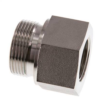 G 1 1/4'' x G 1'' M/F Adaptador reductor de acero inoxidable 400 Bar - Hidráulico