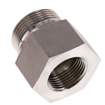 G 1 1/4'' x G 1'' M/F Adaptador reductor de acero inoxidable 400 Bar - Hidráulico