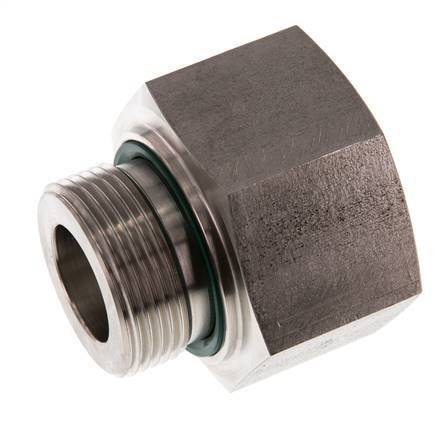 G 1 1/4'' x G 1 1/2'' M/F Adaptador reductor de acero inoxidable 315 Bar - Hidráulico