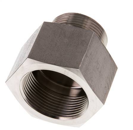 G 1 1/4'' x G 1 1/2'' M/F Adaptador reductor de acero inoxidable 315 Bar - Hidráulico