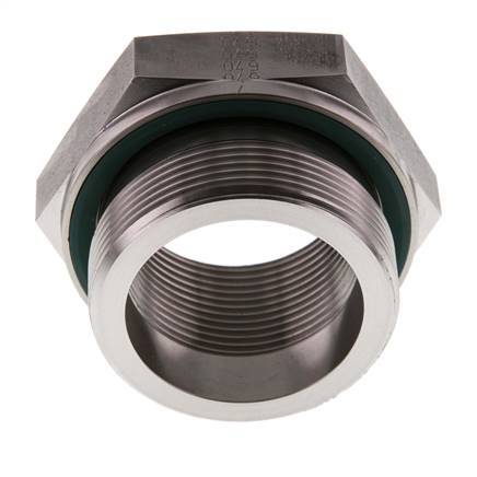 G 2'' x G 1 1/2'' M/F Adaptador reductor de acero inoxidable 250 Bar - Hidráulico