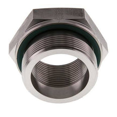 G 2'' x G 1 1/2'' M/F Adaptador reductor de acero inoxidable 250 Bar - Hidráulico