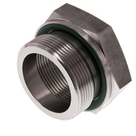 G 2'' x G 1 1/2'' M/F Adaptador reductor de acero inoxidable 250 Bar - Hidráulico