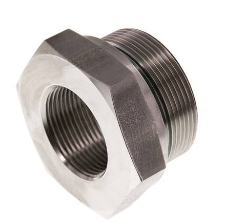 G 2'' x G 1 1/4'' M/F Adaptador reductor de acero inoxidable 250 Bar - Hidráulico