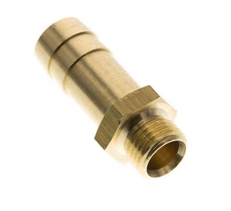 G 1/4'' Male x 13mm Brass Hose barb 16 Bar [2 Pieces]