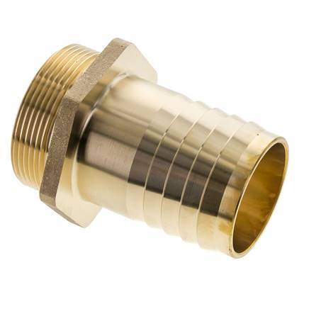 G 2'' Male x 50mm Brass Hose barb 16 Bar