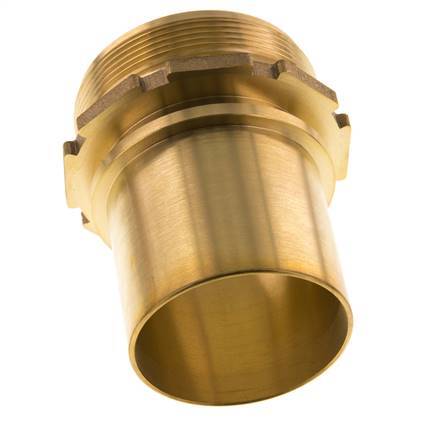 G 2 1/2'' Male x 63mm Brass Hose barb with Safety Collar DIN 2817