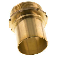 G 2 1/2'' Male x 63mm Brass Hose barb with Safety Collar DIN 2817