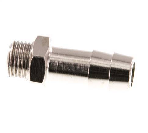 G 1/8'' Male x 9mm Nickel plated Brass Hose barb 16 Bar [5 Pieces]