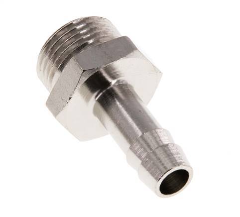 G 3/8'' Male x 8mm Nickel plated Brass Hose barb 16 Bar [5 Pieces]