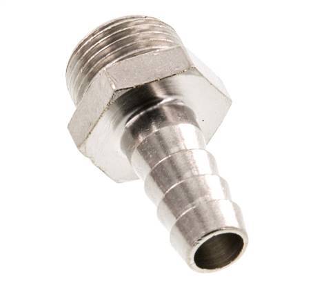 G 3/8'' Male x 9mm Nickel plated Brass Hose barb 16 Bar [5 Pieces]