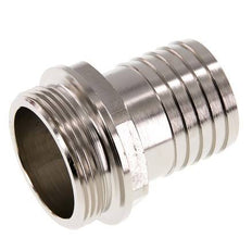 G 1 1/2'' Macho x 38mm Latón niquelado Llave de manguera 16 Bar