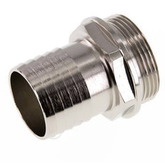 G 1 1/2'' Macho x 38mm Latón niquelado Llave de manguera 16 Bar