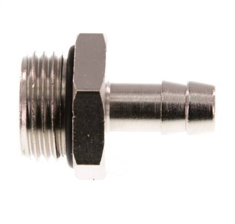G 1/2'' Male x 9mm Nickel plated Brass Hose barb with NBR Seal 30 Bar [2 Pieces]
