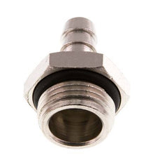 G 1/2'' Male x 9mm Nickel plated Brass Hose barb with NBR Seal 30 Bar [2 Pieces]