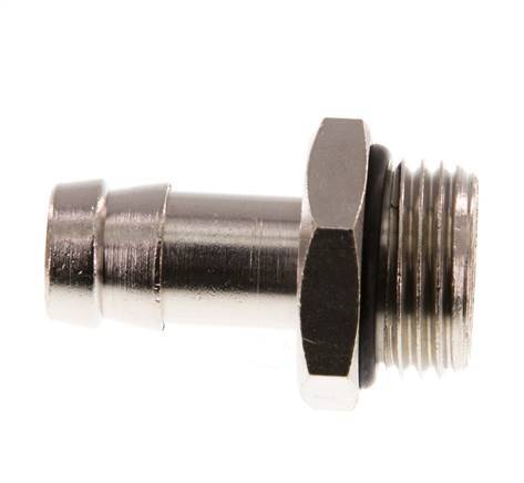 G 1/2'' Male x 13mm Nickel plated Brass Hose barb with NBR Seal 30 Bar [2 Pieces]