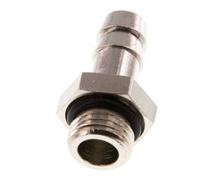 G 1/4'' Male x 9mm Nickel plated Brass Hose barb with NBR Seal 30 Bar [5 Pieces]