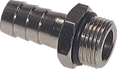 G 3/8'' Male x 8mm Nickel plated Brass Hose barb with NBR Seal 30 Bar [2 Pieces]