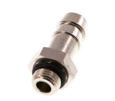G 1/8'' Male x 9mm Nickel plated Brass Hose barb with NBR Seal 30 Bar [5 Pieces]